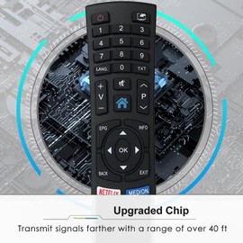 RC-1823 Universal Replacement Remote Control for RC1818 RC1822 Medion Smart HD TV MD-32060 MD-32036 MD-31373 MD-31382 MD-31437 MD-31420 MD-31510 LIFEX14020 LIFEX14321