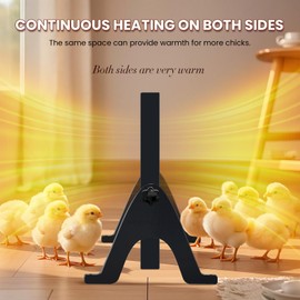 NEWTRY Chicken Coop Heater, 200W Dual-Sided Heating, Remote Control & Temp Adjustable for Chickens, Ducks, Geese, Cats & Dogs