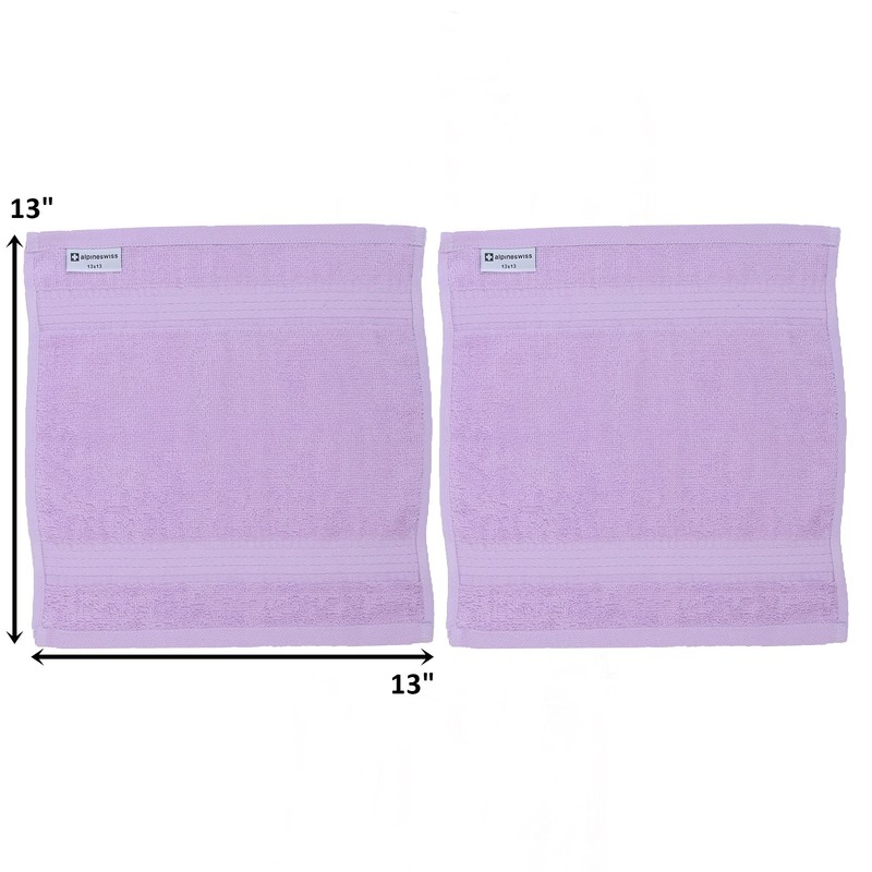 alpine swiss 100% Cotton Towel Set, 2 Piece, Soft and