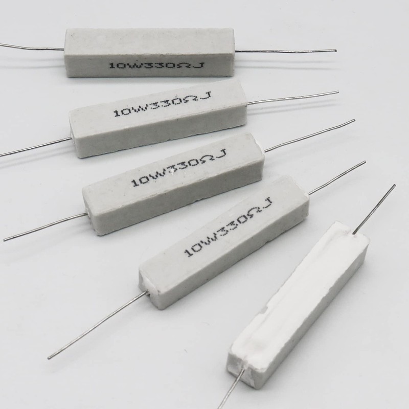 Cement Resistor,10 PCS 10w 330 ohm 5% Axial Lead Wire