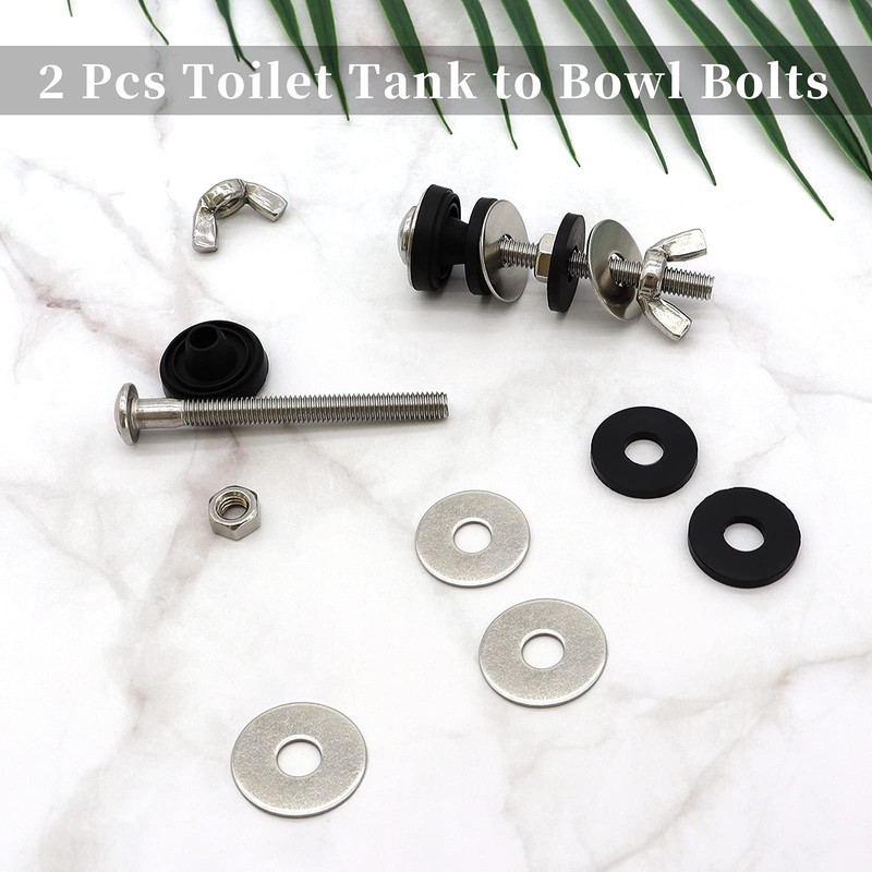 Universal Toilet Tank to Bowl Bolts Kit, Heavy Duty Toilet
