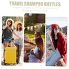 Minkissy 5pcs Travel Empty Bottles Refillable Flip Cap Shampoo Bottles