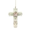 BANBERRY DESIGNS Inspirational Cross - Porcelain with Message Printed on