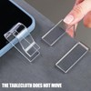 Clear Tablecloth Clips – 4-Pack Non-Slip Table Cover Holders –