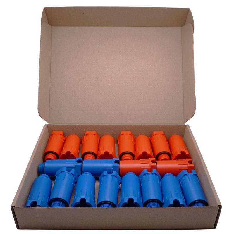 SKIR'CO (Pack of 20) Construction Plugs 1/2 Inch, Red and