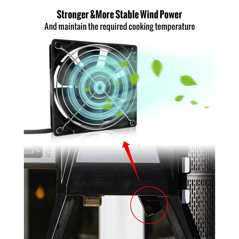 Fan and Lid/Door Switch Replacement Kit Compatible with Masterbuilt Gravity