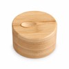 Wooden Seasoning Container for Salt and Spices – Lidded Condiment