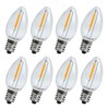 KGC 8Pack LED Night Light Bulbs, C7 Shatterproof Replacement Led