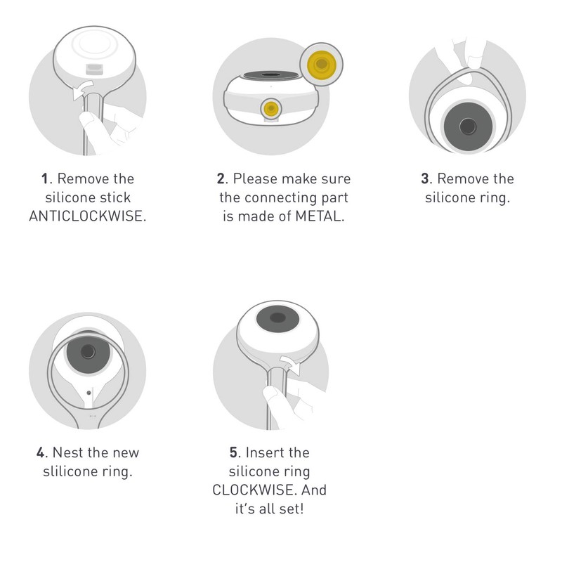 Lollipop Exchangeable Outer 20cm (Grey)