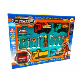 Big Daddy Full Size Medium Duty Dump Truck and Excavator Construction Toy Set