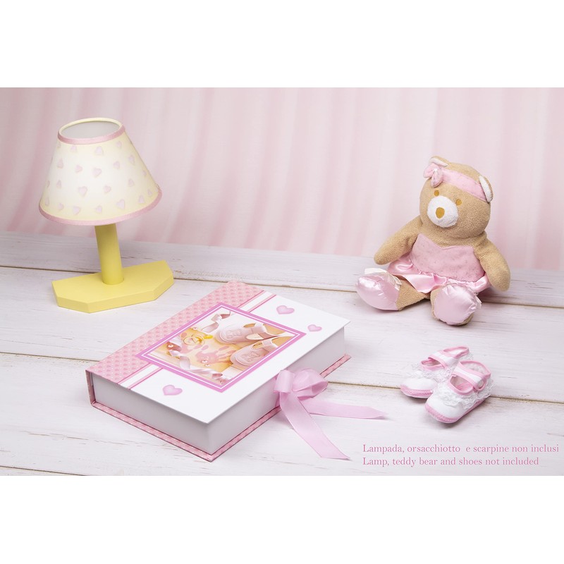Newborn Baby First Memories Box Gift Pink Shoes