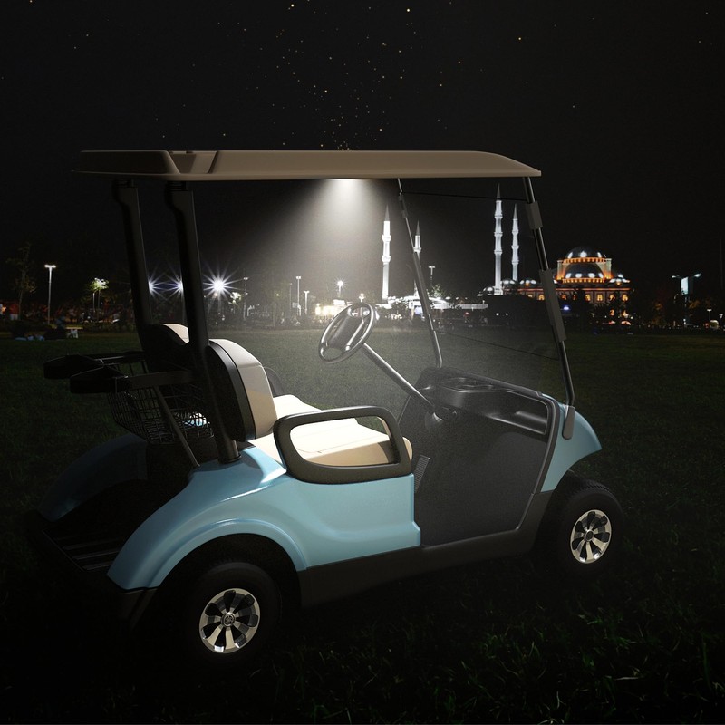 10L0L Universal Golf Cart Roof Light, LED USB Rechargeable Wireless