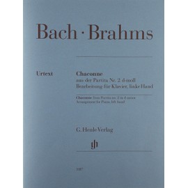 Chaconne - From Partita no. 2 in D minor - Piano - Sheet music - (HN1187): Bearbeitung für Klavier, linke Hand; Urtextausgabe