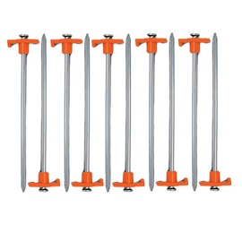 OHAOLYLE Tent Pegs Heavy Duty Camping Pegs Ground Pegs Awning Pegs Long Steel Ground Stakes Metal Tent Pegs(10pcs)