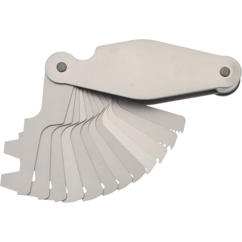 SPI 30-188-7 Stainless Steel Acme Screw Pitch Gage: 12-Leaf, 2mm