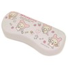 Pearl Rilakkuma Rabbit and Play Glasses Case, Hard Magnetic Polka