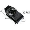 30 PCS U Nut Clips,Black Metal Clip-On Nuts,M6 Screw U-Clips
