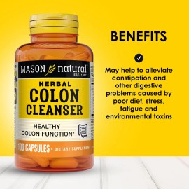 Mason Natural Limpiador Herbal Colon 300 Días 3 Pack