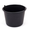 Black Plastic Builders Bucket Water Mixing palstering 16 L