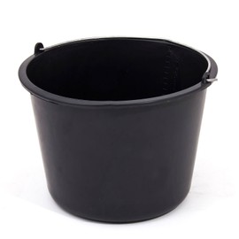 Black Plastic Builders Bucket Water Mixing palstering 16 L