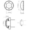 5mm Nickel Capped Starlock Washers For Shaft Retaining Push On