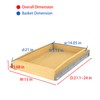 Wooden Pull out Cabinet Organizer 15" W x 21" D