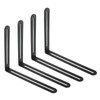 EATAKWARD 4 Pcs Stainless Steel L-Shaped Bracket, 2 Slot Joint