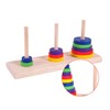 Gadpiparty Wooden Brain Puzzle Towers of Hanoi. Thinking Sports Tasks