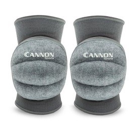Cannon Sports Pro Volleyball Knee Pads – Thick Padded Sponge for Extra Support – Breathable Anti-slip Collision Avoidance Pro Knee Pads – Volleyball, Basketball, Wrestling, Working & More - Color: Gray