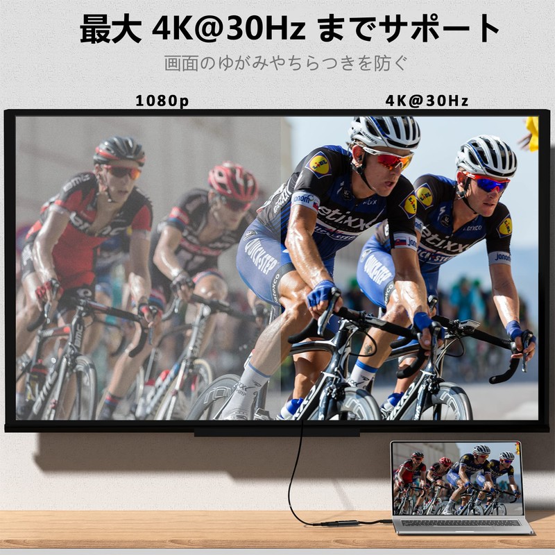 ICZI Mini DisplayPort HDMI Adapter, 4K@30Hz Mini Displayport for MiniDP