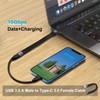 YINGAYOU Flat USB C Extension Cable 10Gbps USB C 3.0