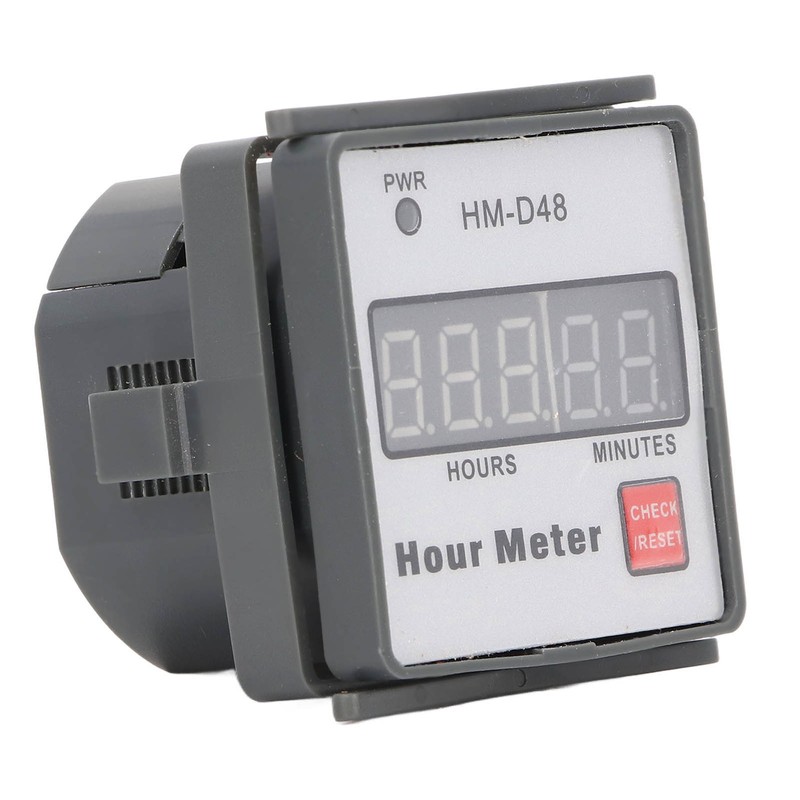 Hour Meter Digital Display Timer ABS Gauge 0‑999.99 Hours Timing