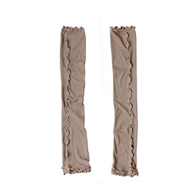 SWINGPLUS UV Protection, Contact Cooling, Arm Cover, 97% UV Shield, UPF50+, Cooling Rib Fabric, Mellow, Frill, Cooling Countermeasures, 15.7 inches (40 cm), Hand Circumference: 7.5 - 7.9 inches (19