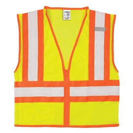 Kishigo 1056 Ultra-Cool Polyester Mesh Contrasting Vest, Extra Large, Lime