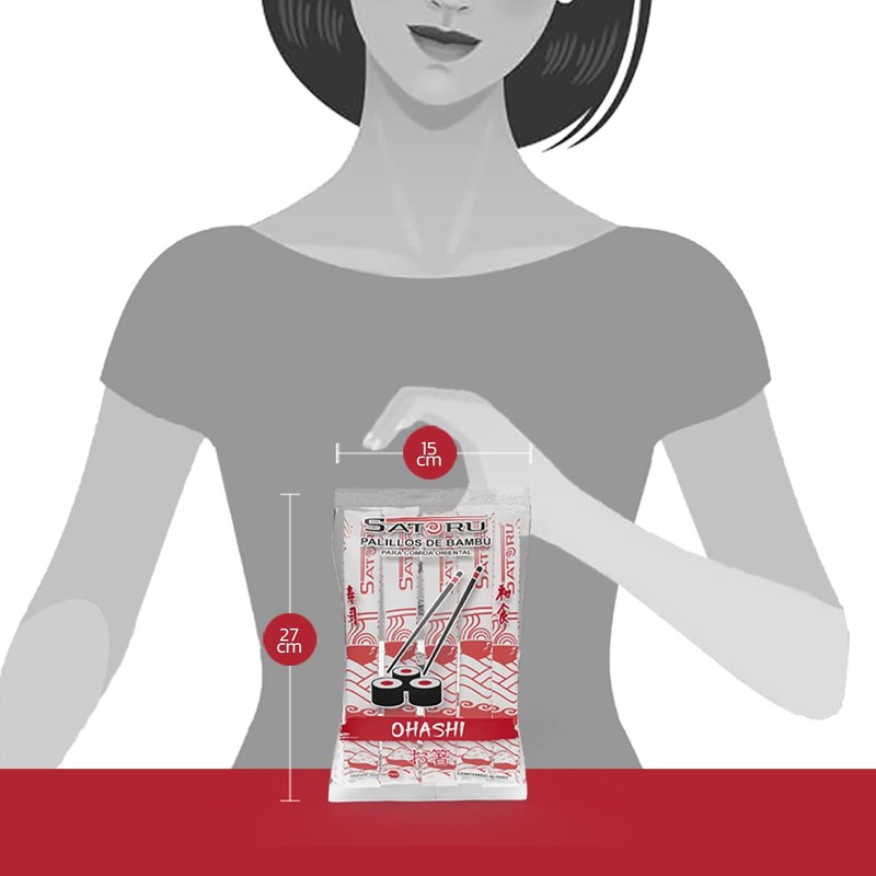 2 pack Palillos Chinos de bambú 40 pares c/u ,