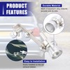 X AUTOHAUX 2pcs M Size Universal Car Turbo Sound Exhaust