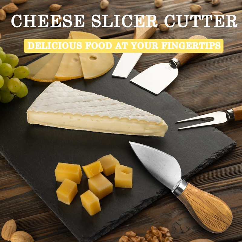 SmileBear Cheese Slicer Cutter Stainless Steel Cheese Cutter Board with