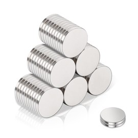 MIN CI 60Pack Small Magnets, 8x1mm Round Magnets for Craft, Tiny Magnet Whiteboard Magnete for Fridge, Office, DIY