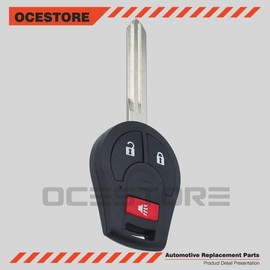 OCESTORE 1 PCS CWTWB1U751 Car Key Fob Keyless Control Entry Remote 3 Button Vehicles Replacement Compatible with 2005-2006 Altima 2004-2016 Armada