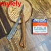 Tan Wood 탠 우드 핸들 블레이드 면도기 전문 이발사 눈썹