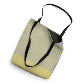 Lemon Gray Vertical Stripes – Modern Soft Yellow Minimalist Tote Bag