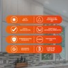 Tecnolite - Lámpara Downlight LED Empotrable 3.5 W, Luz Suave