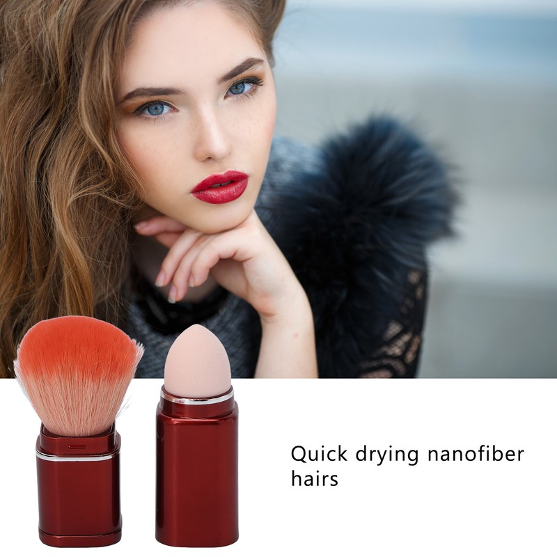 8 in 1 Makeup Brushes Set Telescopic Mini Portable Cosmetic