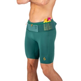 FlipBelt Men's Compression Shorts 3.0 - Jungle Green - M