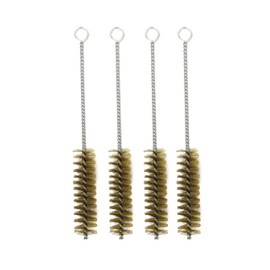 7/8 in Tube Cleaning Lab Brushes Brass Tube Brushes Bottle Brush Wire Tube Brushes, Long Wire Cleanling Brushes Straw Cleaner Brush Wire Bottle Brush Pipe Cleaner for Tubes,Bottle,Glass 4 PCS