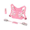Toddler Harness Leashes with Retractable Wrist Link Pink 1.5M Rope