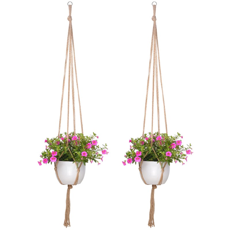 EBOOT 2 Pack 48 Inch Large Macrame Plant Hanger Rope