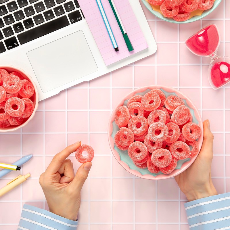 Kervan Candy Bebeto Watermelon Rings - Fruity, Soft, Sweet &