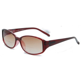 The Key West Stylish BIFOCAL Reading Sunglasses, Unisex Sun Readers for Men and Women + 1.25 Burgundy