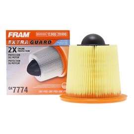FRAM Extra Guard CA7774 Replacement Engine Air Filter for Select Mazda and Ford Models, Provides Up to 12 Months or 12,000 Miles Filter Protection